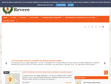Tablet Screenshot of comune.revere.mn.it